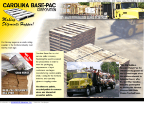 carolinabasepac.com: Carolina Base-Pac Corporation - Pallets and Crates to ship your products! We are a full service pallet company.

