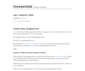 inessential.com: inessential.com: weblog
