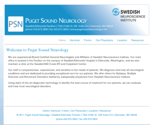 pugetsoundneurology.com: Puget Sound Neurology - Home
The official website for Puget Sound Neurology in Edmonds, WA