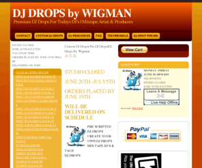 Djdropsbywigman.com: DJ Drops|Custom DJ Drops|Pre Made DJ Drops