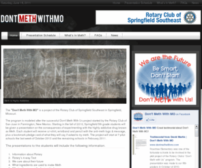 dontmethwithmissouri.com: Don't Meth With MO | A project of the Rotary Club of Springfield Southeast
