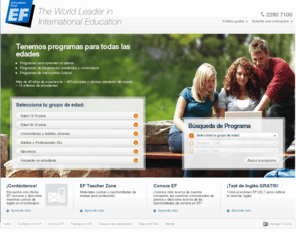 ef.cr: EF Education First - El líder mundial en Educación Internacional
Intercambios para todas las edades. Programas para estudiar en el extranjero, de preparación académica y universitaria, cursos de idiomas, prácticas laborales en el exterior. EF tiene más de 40 años de experiencia con 400 escuelas y oficinas alrededor del mundo y más de 15 millones de estudiantes.