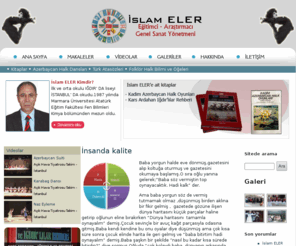 islameler.com: İslam ELER
İslam ELER'in Azerbaycan halk dansları ve eserleri hakkında bilgiler bulabileceğiniz bir web sitesi
