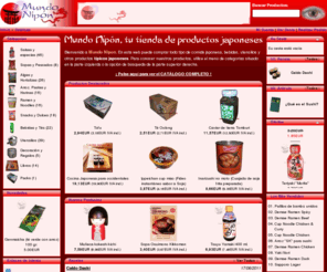 mundonipon.es: Mundo Nipon, tu tienda de productos japoneses (productos, alimentos, recetas, foros)
Mundo Nipon, venta de alimentos, bebidas y otros productos japoneses (productos, alimentos, recetas, foros)