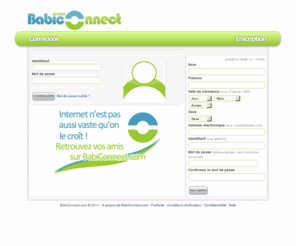 babiconnect.com: BabiConnect.com - Gardez le contact avec vos amis
BabiConnect.com
	Le réseau social abidjannais qui vous permet de garder le contact avec vos amis partout dans le monde!