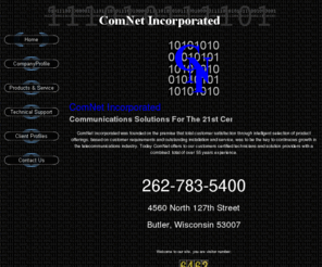 comnetwi.com: ComNet Incorporated, Menomonee Falls Wisconsin
