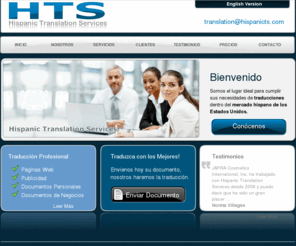 hispanicts.com: HTS - Hispanic Translation Services
El lugar ideal para cumplir sus necesidades de traducción dentro del mercado hispano de los Estados Unidos