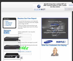 hostedipcentrex.org: samsungubigate.org from GlemNet Communications Ltd - Official Smasung Ubigate Distributor
Samsung Ubigate Digital Telephone Systems