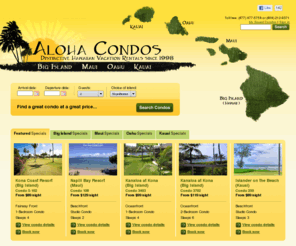 mauikai.net: Aloha Condos Hawaii Vacation Rentals & Condos - Kona, Maui, Waikiki & Kauai
For over 11 years, our guests have been telling us about their wonderful their rental experience. See why over 10,000 guests each year choose Aloha Condos as their trusted vacation rentals in Hawaii. Self Catering Hawaii.