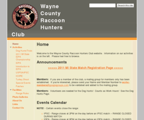 raccoonhunters.org: Raccoon Hunters
Wayne County Raccoon Hunters Association