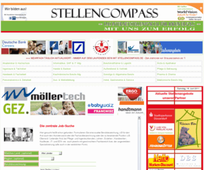 stellencompass.de: Stellencompass.de - Stellenanzeigen & Karriereportal für die erfolgreiche Jobsuche im Internet: Stellenangebote, Jobsuche
Stellencompass.de - Jobsuche, Jobs, Stellenportal, Internet-Jobbörse, Stellenangebote online, Stellengesuche, Internetsuche für alle Berufe und Berufsgruppen, Jobbörse, Stellenbörse