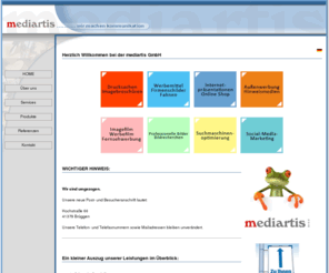 timedesign.net: mediartis GmbH - Ihr Partner für den individuellen Internetauftritt
mediartis GmbH - Ihr Partner für den individuellen Internetauftritt