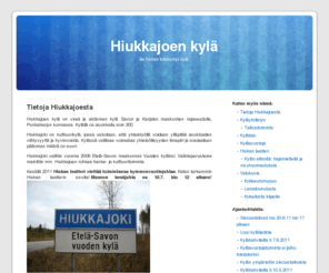 hiukkajoki.fi: Hiukkajoen kylä
