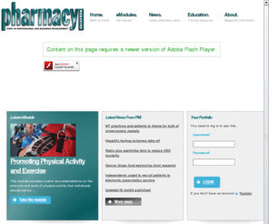 pharmacymag.co.uk: Pharmacy Magazine Home - Pharmacymag.co.uk
<p> Pharmacy Magazine is the leading provider of magazine-based CPD for pharmacists in the the UK. Pharmacy Magazine's monthly CPD modules are now availble to complete online as emodules.</p> 