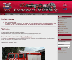 brandweer-rozenburg.nl: Welkom
De website van de vrijwillige brandweer Rozenburg, onderdeel van de gezamenlijke brandweer.