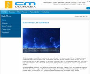 cm-multimedia.com: CM-Multimedia
CM-Multimedia, multimedia, night clubs, theme parks, architectural lighting and control systems.