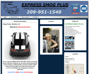 expresssmogplus.com: Smog Check: Express Smog Plus- Stockton, CA
We provide fast smog test only services at affordable rates and guarantee customer satisfaction.