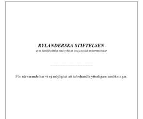 rylanderfoundation.se: rylanderfoundation.se
