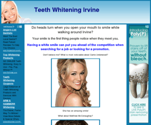 teethwhiteningirvine.com: Teeth Whitening Irvine - Home
Welcome to Teeth Whitening Irvine. Here you will find lots of information regardling Irvine Teeth Whitening. This is the information your Irvine dentist won't tell you.