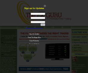 thefxguru.com: THE FX GURU - THE BEST Forex signals
The BEST Forex signals online - www.theFXGuru.com . We provide real time forex signals, free forecasts, education resources for forex traders. This is www.TheFXGURU.com