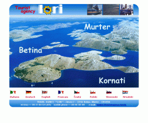 touristagency-lori.hr: Murter-Kornati
accommodation,robinson tourism & yachting, Murter - Kornati - Paklenica