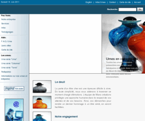 urnefuneraire.net: Les plus belles urnes funéraires en verre au meilleurs prix!
Acueil du site manocréations.com, fabricant d'urnes funéraires en verre.