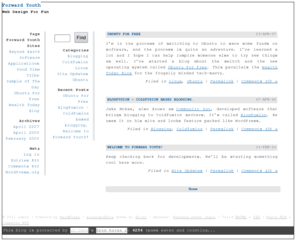 forwardyouth.com: Forward Youth
Web Design For Fun