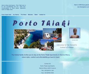 portothiaki.com: Porto Thiaki Hotel Apartments Accommodation - Hotel in Stavros Ithaca Greece
Porto Thiaki hotel in Stavros Ithaca Greece