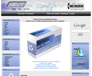 tonercompatibili.com: Toner e inkjet - cartucce compatibili per stampanti
Cartucce per stampanti, toner compatibili Brother Dell Epson Canon HP Lexmark Samsung xerox .