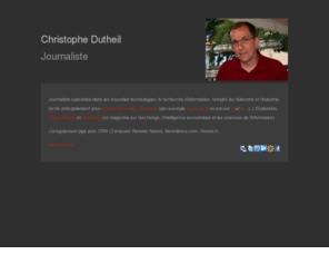 christophedutheil.net: Christophe Dutheil - Journaliste
Journaliste
