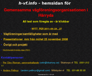 h-vf.info: Vägföreningar i Härryda kommun
