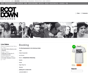 rootdown-artists.com: Booking | Rootdown Music
For Bookingrequests for the following Artists: Jaqee Koalas Desperados Lee Everton Maxim Nattyflo Nosliw Rojah Phad Full Slonesta please get in