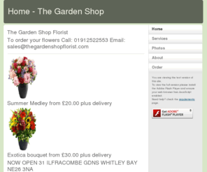 thegardenshopflorist.com: Home - The Garden Shop
The Garden Shop Florist Whitley Bay