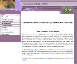 tierheilpraxis-hofsaess.net: Home
Naturheilkunde - Tierheilpraxis für Groß und Klein
Tierheilpraxis Nicole Hofsäß