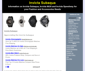 invictasubaqua.org: Invicta Subaqua - Invicta Subaqua
Invicta Subaqua: Absolutely the Best Price and Find useful information on high quality Invicta Subaqua, we provide useful reviews and resource for your needs. Invicta Watches at the Affordable Prices http://invictasubaqua.org