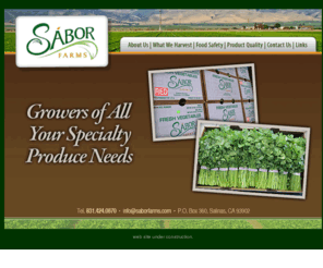saborfarms.com: Sabor Farms
Sabor Farms, Growers of All Your Specialty Produce Needs