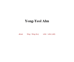 yongyeol.com: Yong-Yeol Ahn - 안용열
