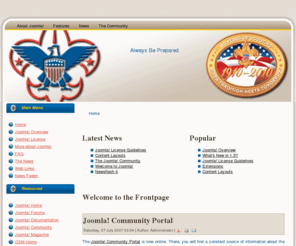 bsatroop711.org: Welcome to the Frontpage
Joomla! - the dynamic portal engine and content management system