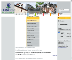 hungen.de: Stadt Hungen: Home: Aktuelle Meldungen
