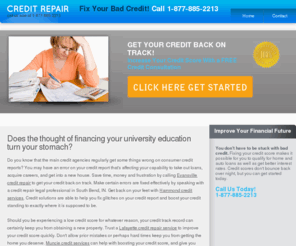 creditrepairsouthbend.com: Credit Repair South Bend, IN | Start Repairing Your Credit Score in South Bend, IN
Credit repair services in [COMPANY_CITY] can help you fix your credit score and get the loan you need.