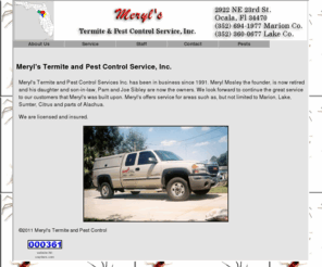 merylspestcontrol.com: Meryl's Termite and Pest Control Service, Inc.
Pest contol service