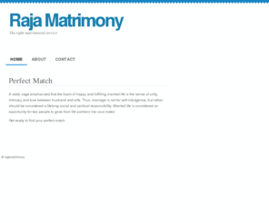 rajamatrimony.com: Home - Raja Matrimony
Raja Matrimony