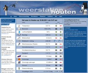 weerstation-houten.nl: Weerstation Houten by a Davis Vantage Pro 2 wireless
De weersverwachting in Houten, huidig weer in Houten, met een Davis Vantage Pro 2 wireless op www.weerstation-houten.nl. Dit weerstation meet temperatuur, vochtigheid, regen, neerslag, barometer, luchtdruk, wind, windsnelheid, windrichting, dauwpunt en de gevoelstemparatuur. Nu ook de grondwatertemperatuur. Tevens geeft het weergeschiedens en NOAA reports en binnenkort misschien de temperatuur van de Rietplas in Houten.