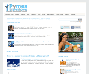 pymeyemprendedores.com: Pymes y Emprendedores
Pymes y Emprendedores ofrece Asesoramiento, Formacion y Recursos para colaborar en el desarrollo y fortalecimiento de las Micro, Pequeñas y   Medianas Empresas, garantizando su posicionamiento y competitividad en los mercados regionales.