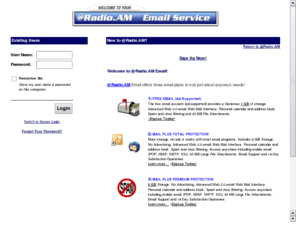 radio.am: @Radio.AM - Radio's Email Address
@Radio.AM - Free Web based Email - Get YourName@Radio.AM - Sign Up Today!