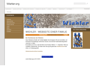 wiehler.org: Wiehler - Webseite einer Familie
Wiehler - Eine Famile stellt sich vor / Wiehler - A family introduces itself