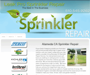 alamedasprinklerrepair.com: Alameda CA Sprinkler Repair, 510-000-0000, Alamdea Landscaping
Alameda sprinkler repair contractors are certified, licensed, and insured landscapers that service the Bay Area. Our landscapers in Alameda CA are the best around.