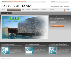 horseleybridge.com: Steel sectional water storage tanks and reservoirs
Balmoral tanks offers affordable, environmental solutions for off-mains drainage, rainwater harvesting, fuel storage and water storage to meet the needs of sustainable building projects.