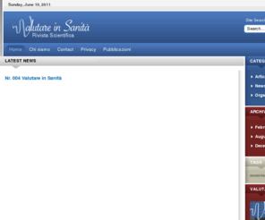 valutareinsanita.com: Valutare in Sanità
Rivista Scientifica