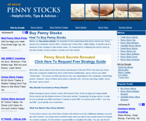 buypennystocksreview.com: Buy Penny Stocks Review
Learn how and where to buy penny stocks. In depth information about different aspects of penny stock trading. Helpful information, tips and advice.